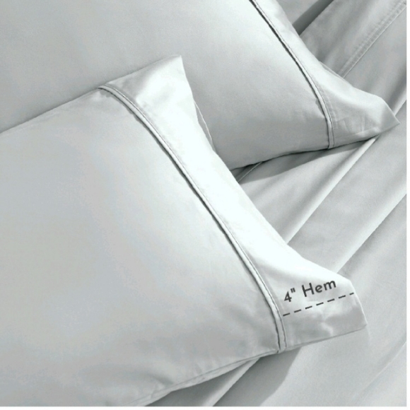 Califronia Design Light Gray Twin Size Sheet Set - Picture 7 of 7